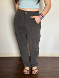 Charcoal knit pants