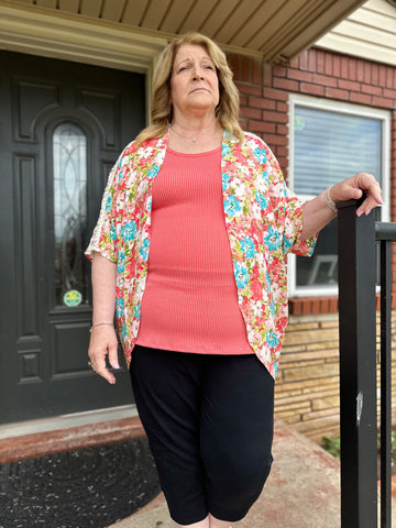 Floral cardigan