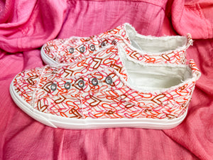 Heart Tennis Shoes