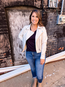 Sandy Vegan Leather Jacket
